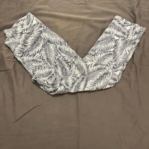 Women's Tropical Print Cropped Pants